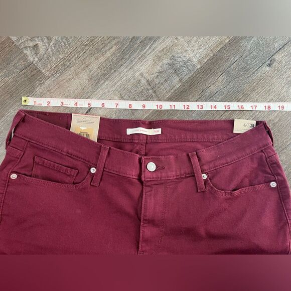 Levi's Plus Classic Straight Jeans Windsor Wine- Size 16W - Picture 9 of 13
